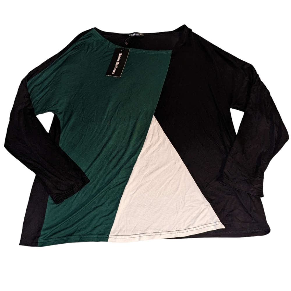 🌞 3/$15 NWT Sarin Mathews Colorblock Top